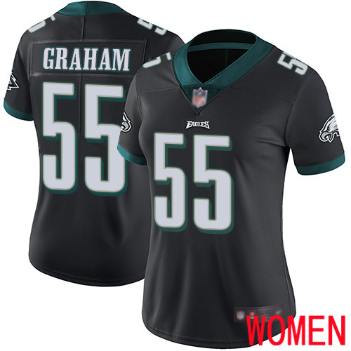 Women Philadelphia Eagles #55 Brandon Graham Black Alternate Vapor Untouchable NFL Jersey Limited Player